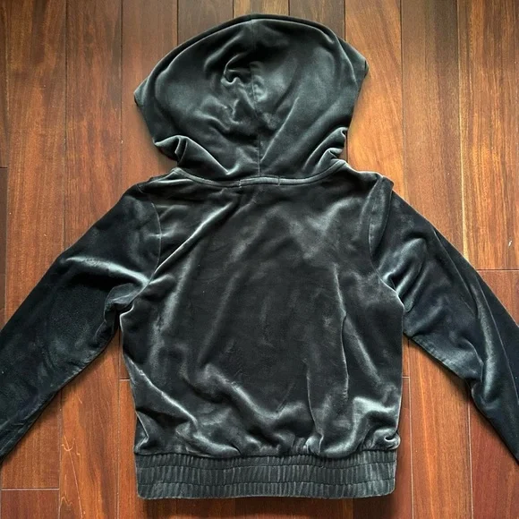 Gray Velour Zip-Up Jacket - Picture 5 of 5